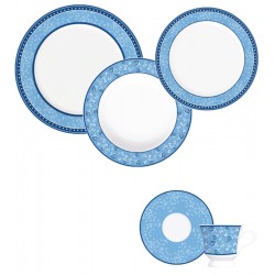 Jogo Para Jantar 30 Pecas Capri Secret Garden Azul